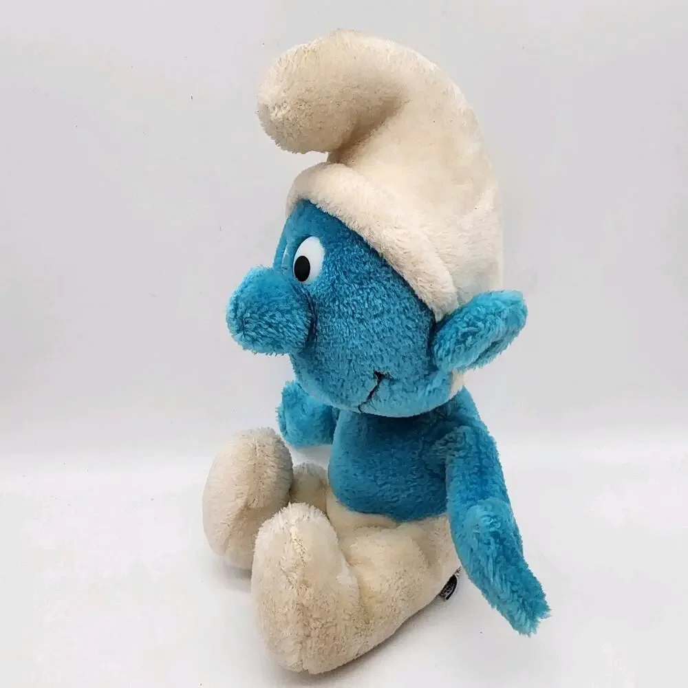 Vintage Peyo Wallace Berrie Blue Smurf Plush Stuffed Toy 10